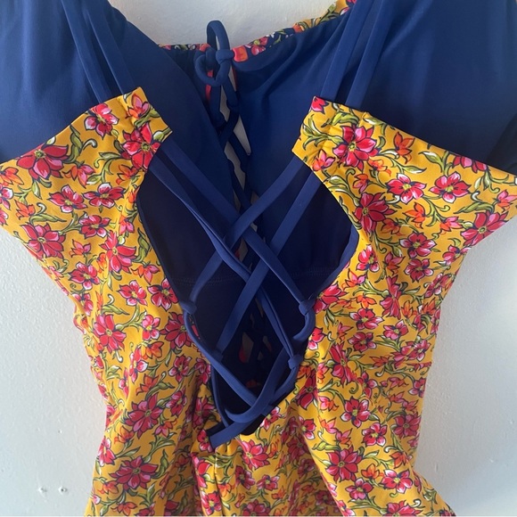 New! Skinny Dippers jelly beans suga babe laceup one piece swimsuit 37746 - Picture 5 of 11